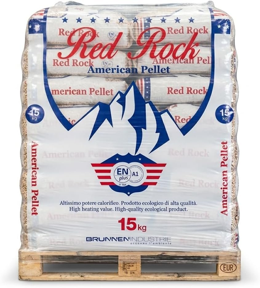 Pellet Red Rock American Pellet – Bancale 70 sacchi da 15 kg