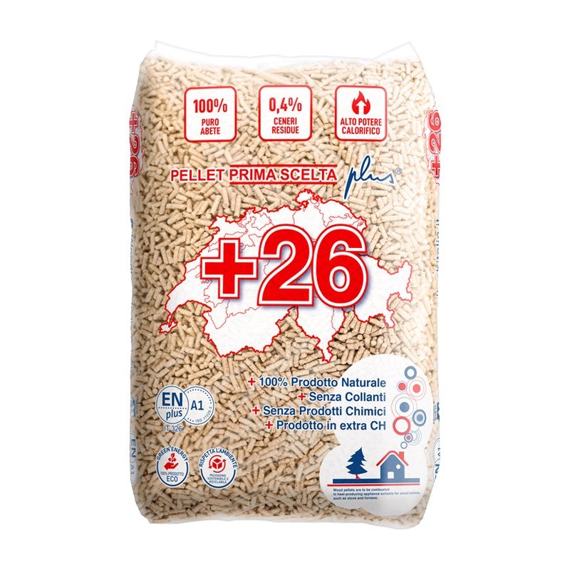 Pellet +26 – Conifere – Bancale 70 sacchi da 15 kg